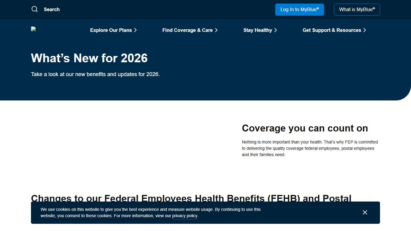 What’s New for 2026 FEP Benefit Plans - Blue Cross and Blue Shield's Federal Employee Program