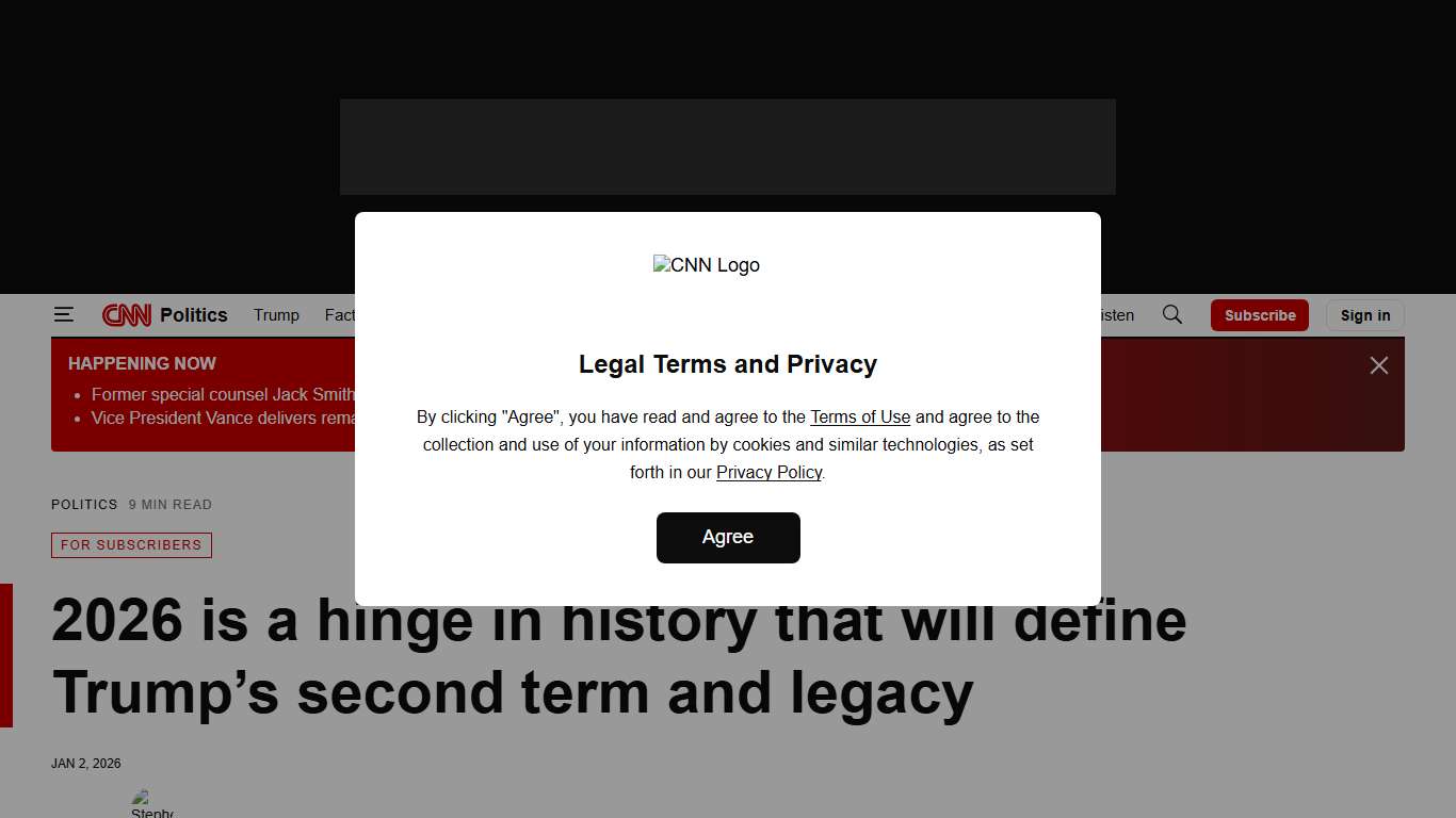 2026 is a hinge in history that will define Trump’s second term and legacy CNN Politics